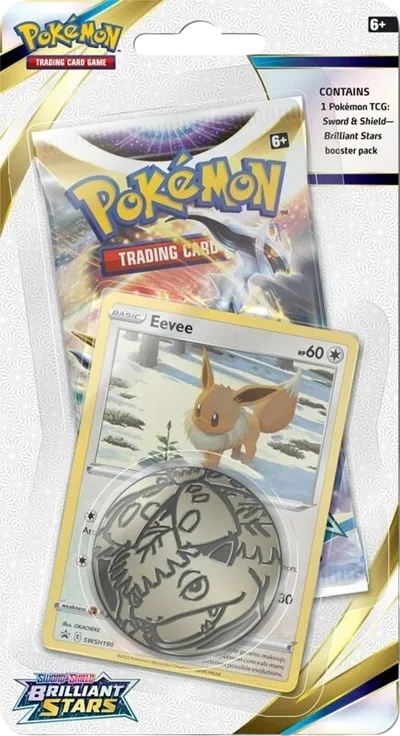 Pokemon Sword & Shield Brilliant Stars Premium Checklane Blister [Eevee]