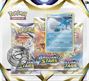 Pokemon Sword & Shield Brilliant Stars 3-Pack Blister [Glaceon]