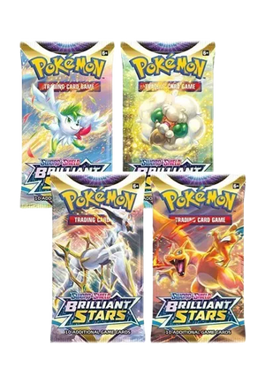 Pokemon Sword & Shield Brilliant Stars Art Set [4 Booster Packs]