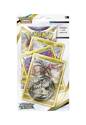 Pokemon Sword & Shield Brilliant Stars Premium Checklane Blister [Deino Evolution Line]