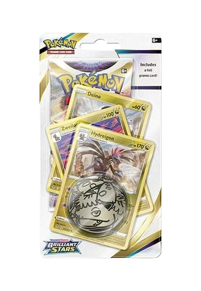 Pokemon Sword & Shield Brilliant Stars Premium Checklane Blister [Deino Evolution Line]