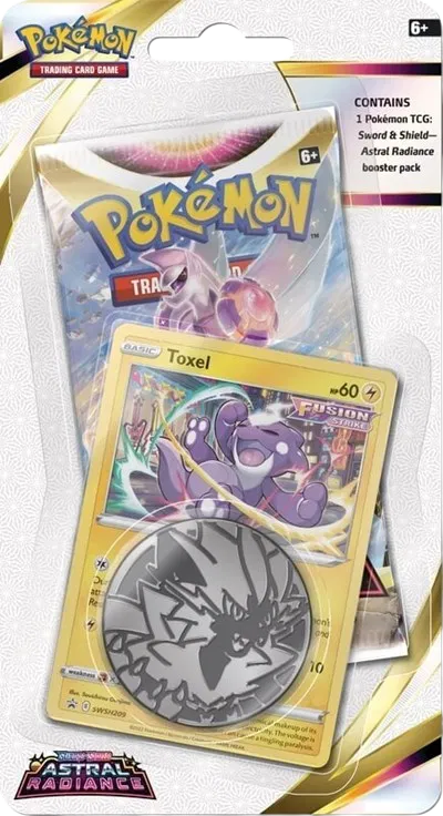 Pokemon Sword & Shield Astral Radiance Premium Checklane Blister [Toxel]