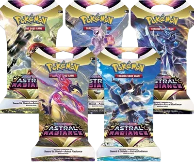 Pokemon Sword & Shield Astral Radiance Sleeved Art Set [5 Sleeved Booster Packs]
