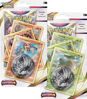 Pokémon Lost Origin Premium Checklane Blister Set [Chimchar & Turtwig]