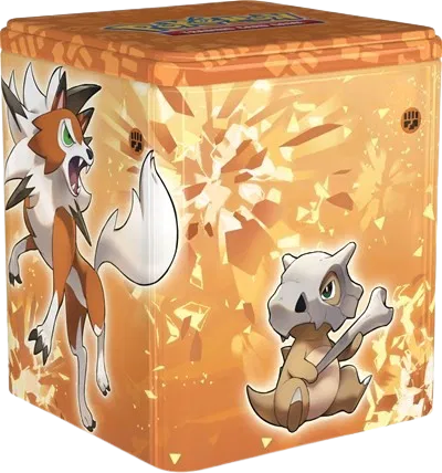 Pokémon Stacking Tin [Fighting Type Lycanroc & Cubone]