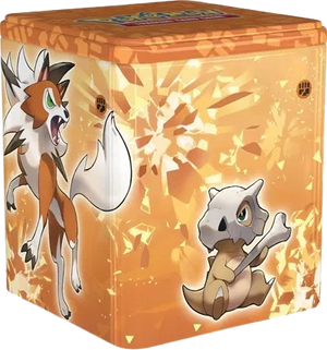 Pokémon Stacking Tin [Fighting Type Lycanroc & Cubone]