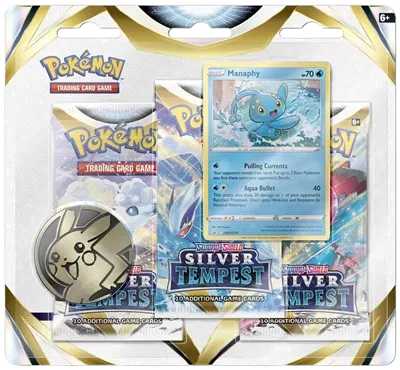 Pokémon Silver Tempest 3-Pack Blister [Manaphy]