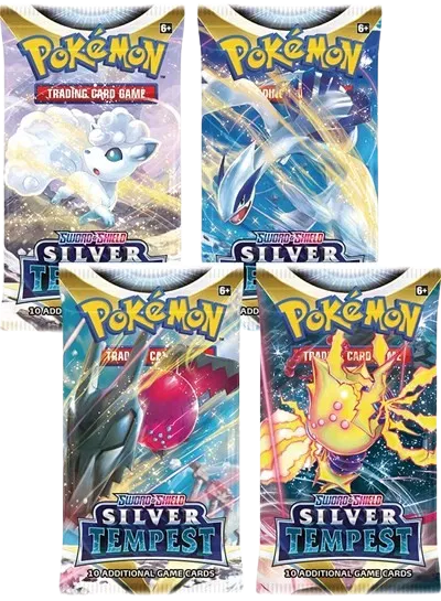 Pokémon Silver Tempest Art Set [4 Booster Packs]