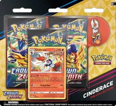 Pokémon Crown Zenith Pin Collection [Cinderace]