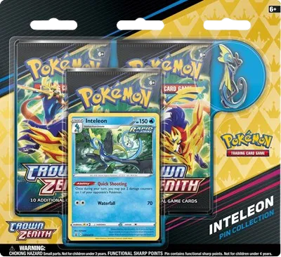 Pokémon Crown Zenith Pin Collection [Inteleon]