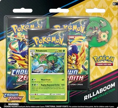 Pokémon Crown Zenith Pin Collection [Rillaboom]