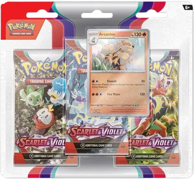 Pokémon Scarlet & Violet 3-Pack Blister [Arcanine]