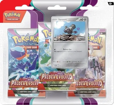 Pokémon Paldea Evolved 3-Pack Blister [Varoom]