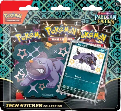 Paldean Fates Tech Sticker Collection [Shiny Maschiff]