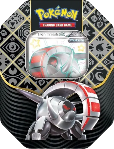 Paldean Fates International Tin [Shiny Iron Treads ex]