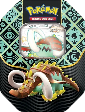 Paldean Fates International Tin [Shiny Great Tusk ex]