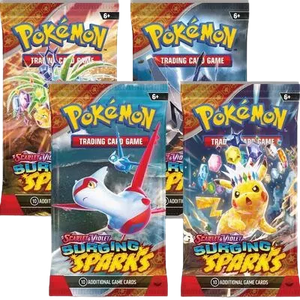 Surging Sparks Booster Pack Art Set (4 Packs)