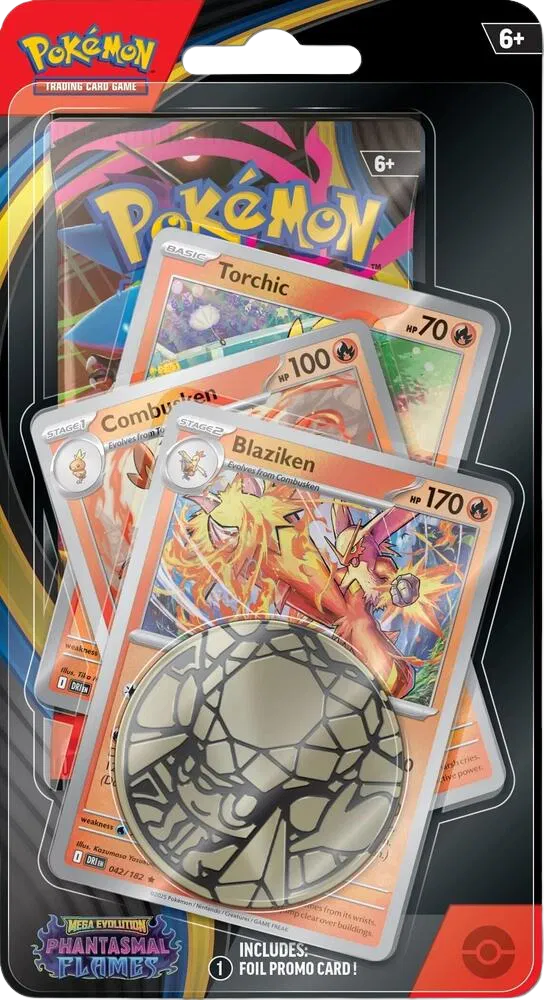Mega Evolution Phantasmal Flames Blister Pack Torchic Evolution Line