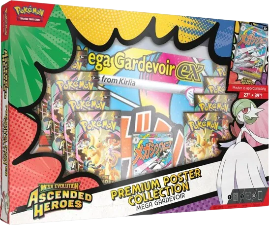 Mega Evolution Ascended Heroes Premium Poster Collection Mega Gardevoir