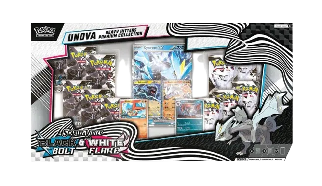 Unova Heavy Hitters Premium Collection – Black Bolt & White Flare