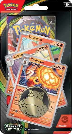 Pokemon TCG Perfect Order Cinderace Checklane Blister