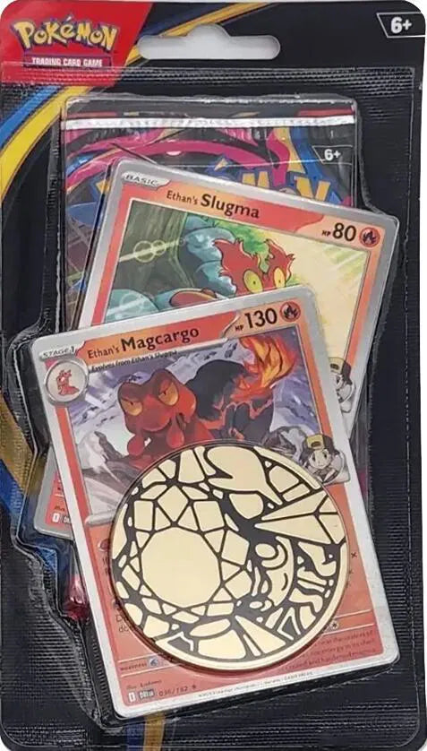 Mega Evolution Phantasmal Flames Premium Checklane Blister Ethan’s Magcargo
