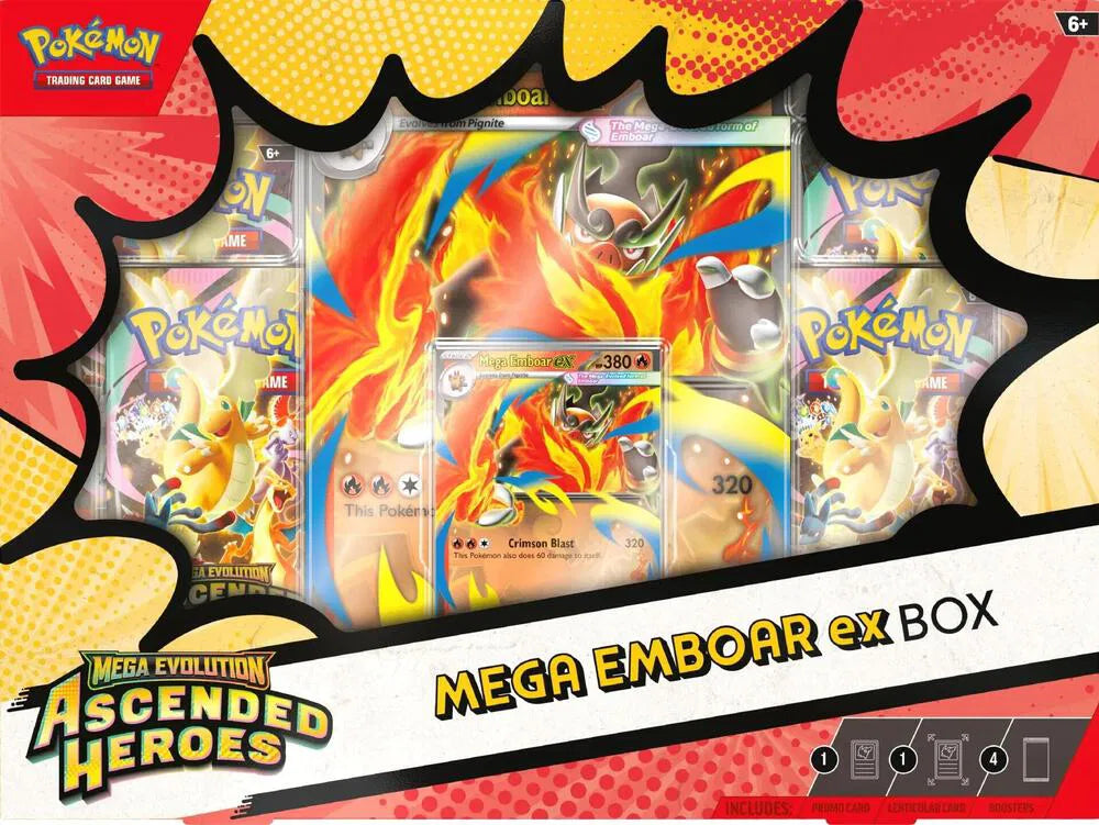 Mega Evolution Ascended Heroes Mega Emboar ex Box