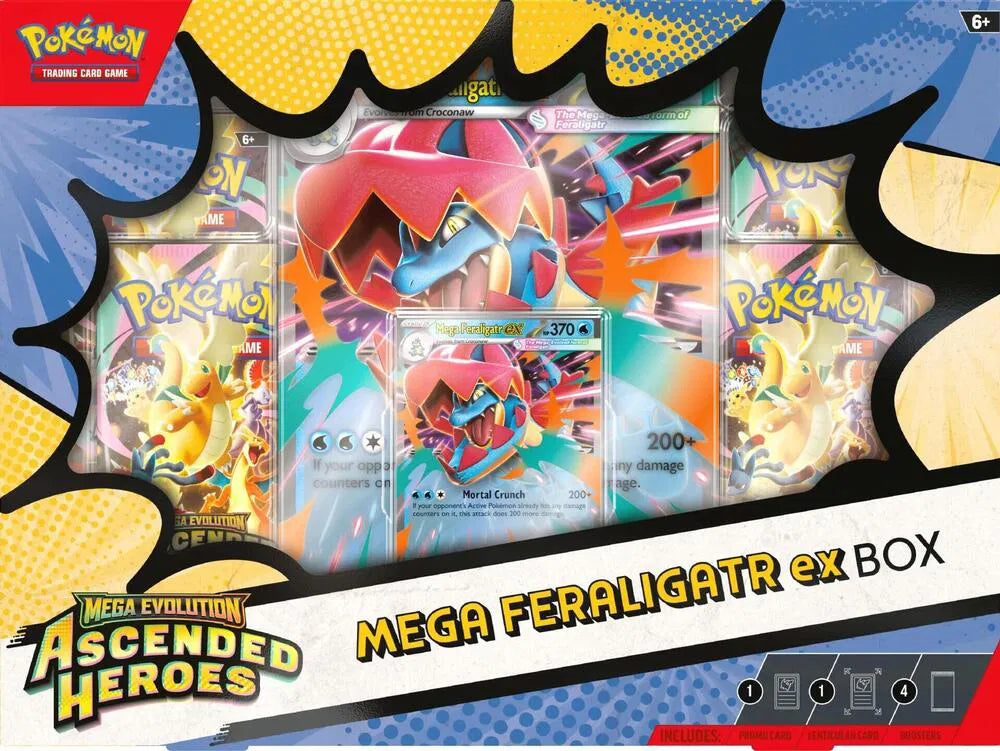 Mega Evolution Ascended Heroes Mega Feraligatr ex Box